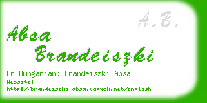 absa brandeiszki business card